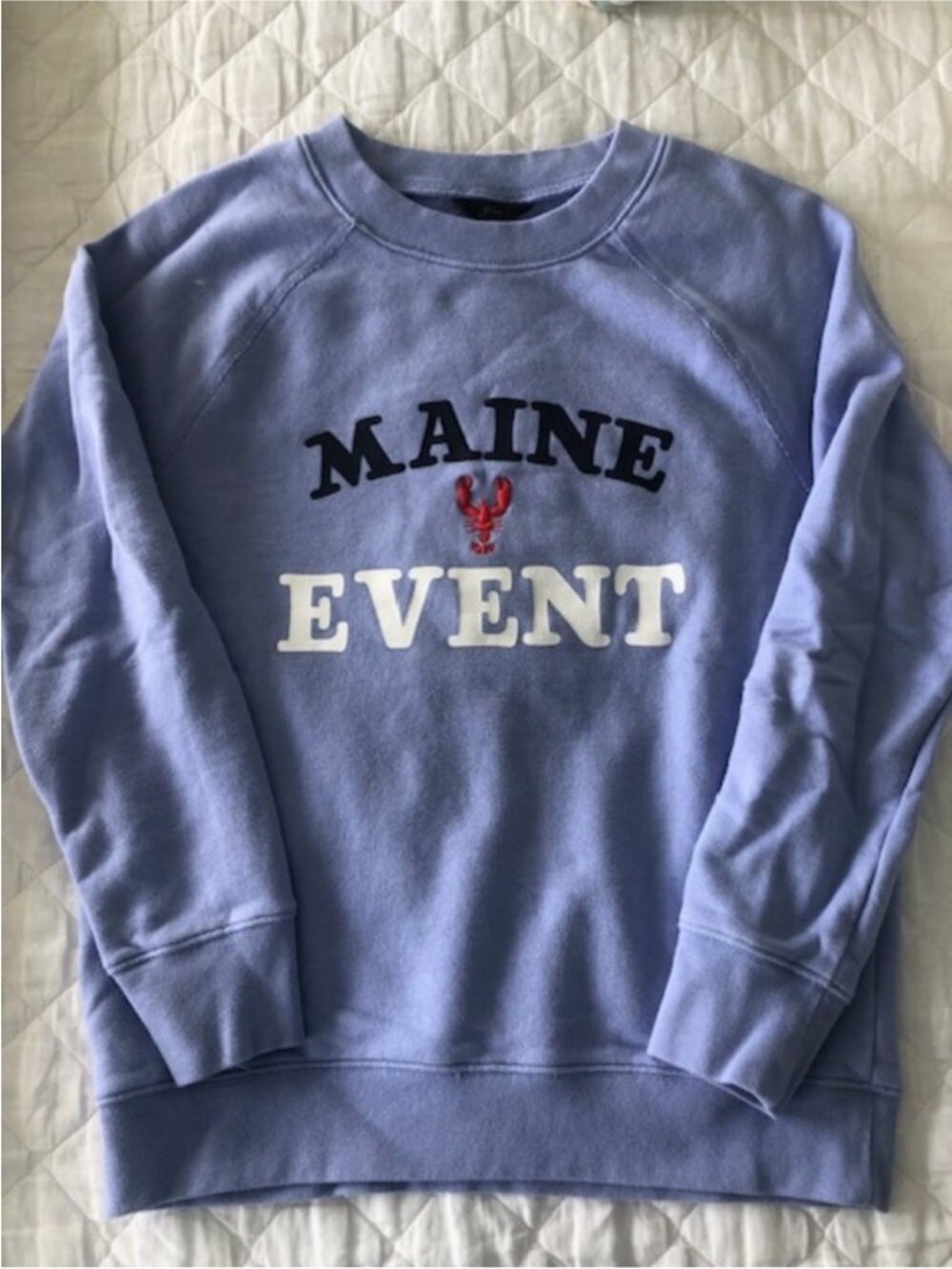 J. Crew Lavender 'Maine Event' Crewneck Sweatshirt
